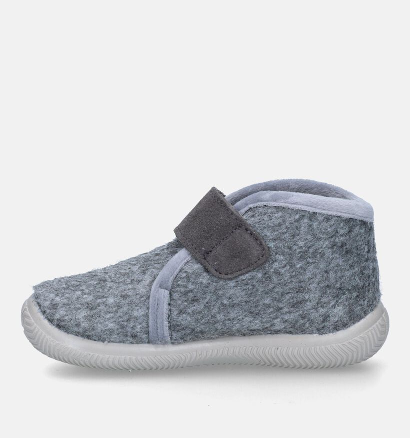Milo & Mila Pantoufles fermées en Gris pour filles, garçons (332297) - pour semelles orthopédiques