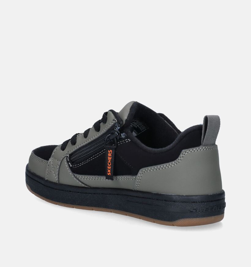 Skechers Smooth Street Zwarte Sneakers voor jongens (345243)