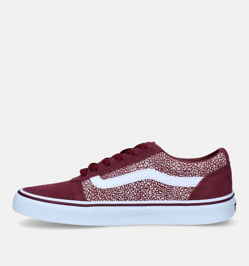 Vans Ward Baskets de skate en Bordeaux pour femmes (333942)