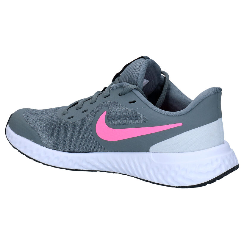 Nike Revolution 5 Roze Sneakers in stof (283831)