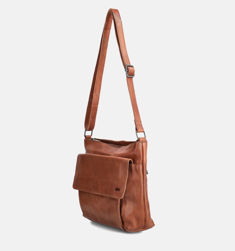Bear Design Cognac Bruine Handtas voor dames (375801)