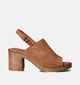 Tamaris Sandales avec talon carré en Cognac pour femmes (354382)