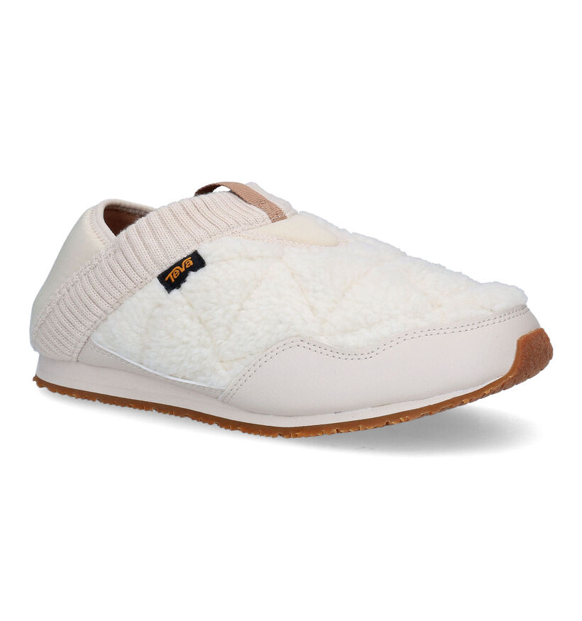Teva Pantoufles fermées en Écru pour femmes (299550)