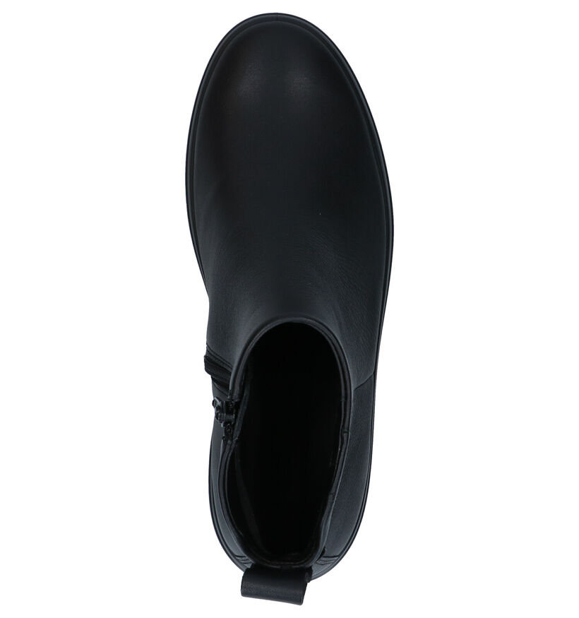 ECCO Soft Wedge 7 Zwarte Enkellaarzen in leer (280881)