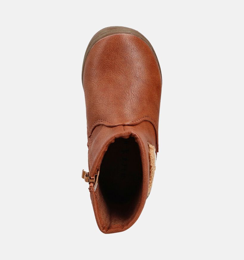 Milo & Mila Fox Bottes en Cognac pour filles (378912)