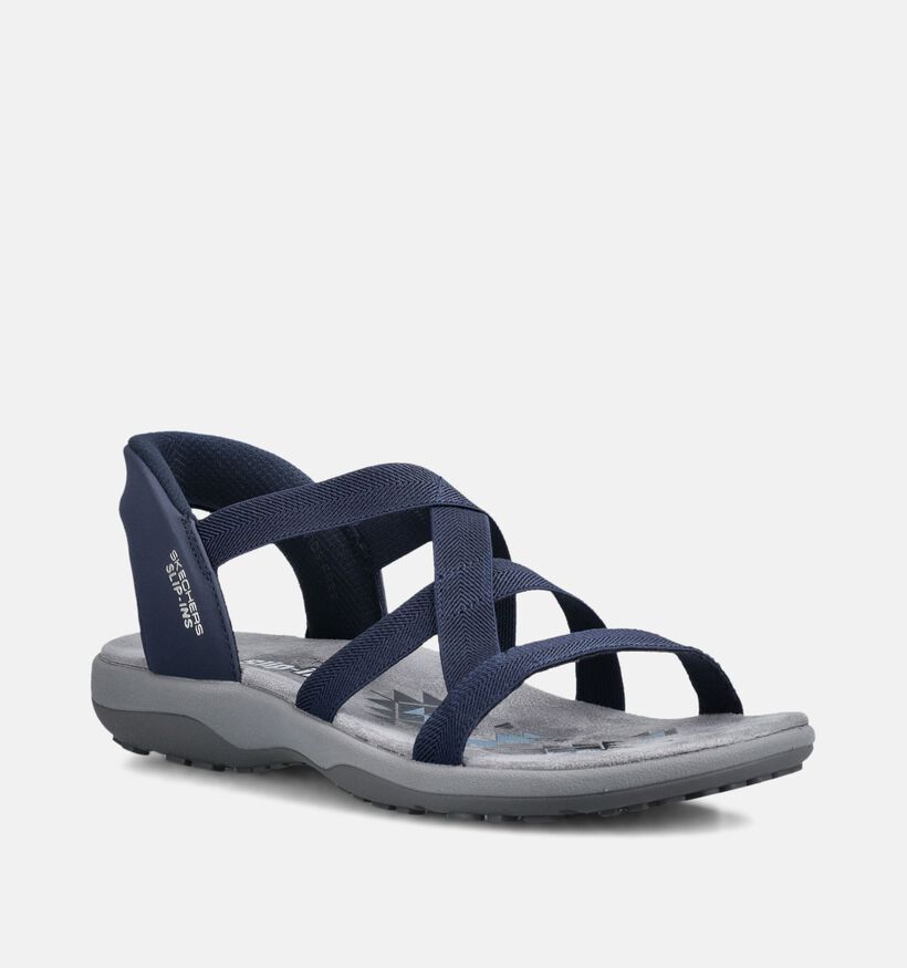 Skechers Reggae Slim Stretch Flex Donkerblauwe Sandalen voor dames (371261)