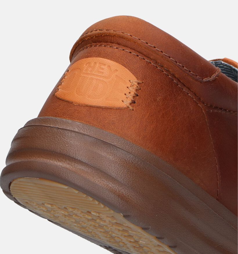 HEYDUDE Wally Grip Cognac Instapper voor heren (330190) - geschikt voor steunzolen