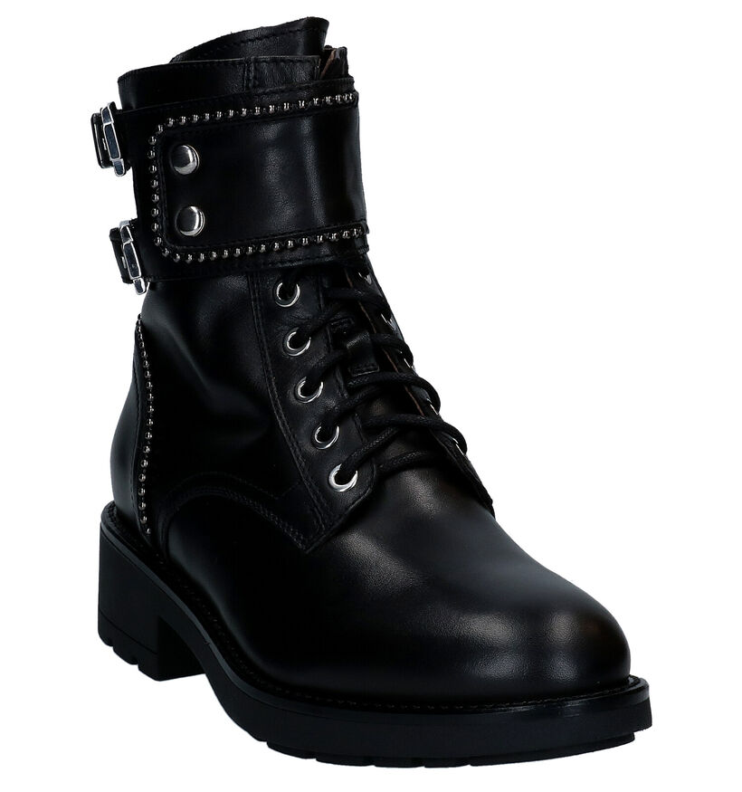 NeroGiardini Boots à lacets en Noir en cuir (296634)