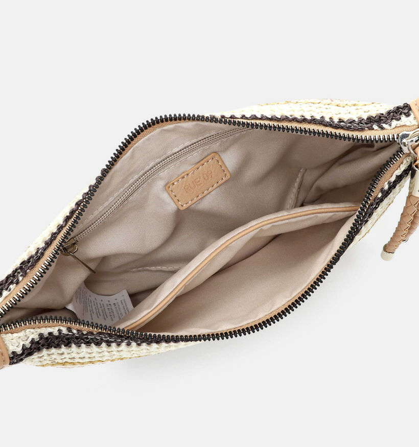 Emily & Noah Rue Beige Gestreepte Crossbodytas voor dames (371488)