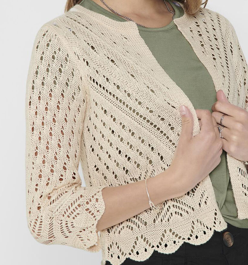 JDY Sun Beige Crochet cardigan voor dames (353256)