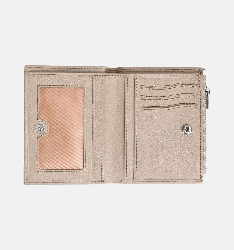 Crinkles Lichtbeige Portemonnee voor dames (373839)