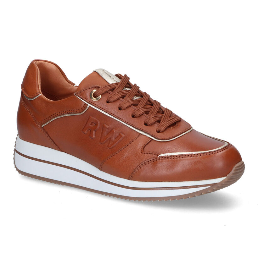 River Woods Gogo Cognac Sneakers voor dames (316105) - geschikt voor steunzolen