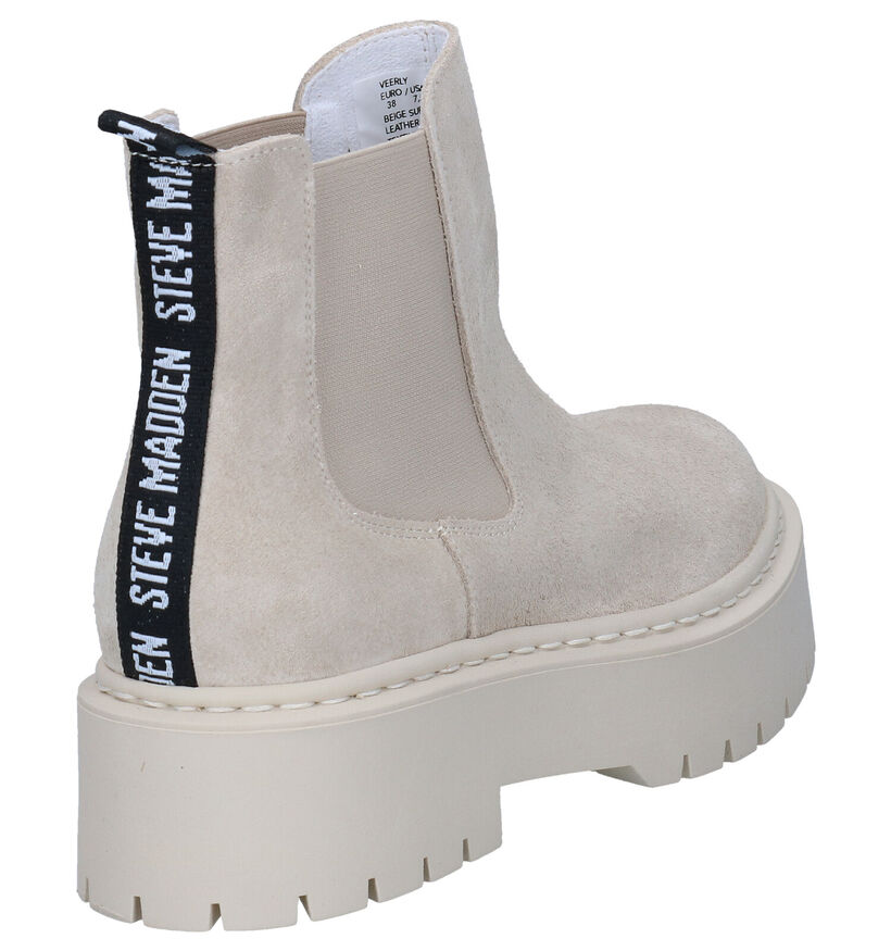 Steve Madden Veerly Beige Boots in nubuck (300600)