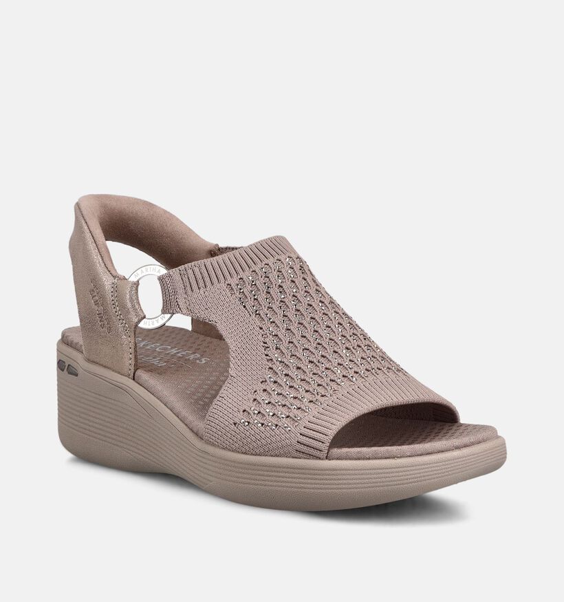 Skechers Pier Lite Park Path Taupe Sandalen voor dames (371238)