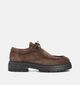 Laurent David Bruine Veterschoenen Desert voor dames (365554)