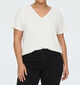 ONLY Carmakoma Carmetta Life Witte T-shirt voor dames (374866)