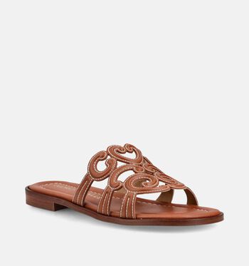 Pedro Miralles Nu-pieds Cognac