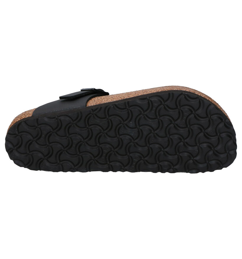 Birkenstock Gizeh Birko-Flor Zwarte Teenslippers voor dames (338058)