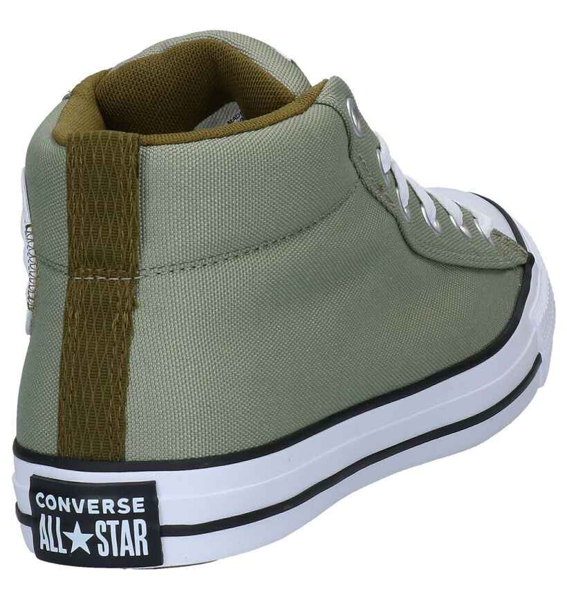 Converse Chuck Taylor All Star Baskets hautes en Bleu fonc&eacute; en textile (287175)