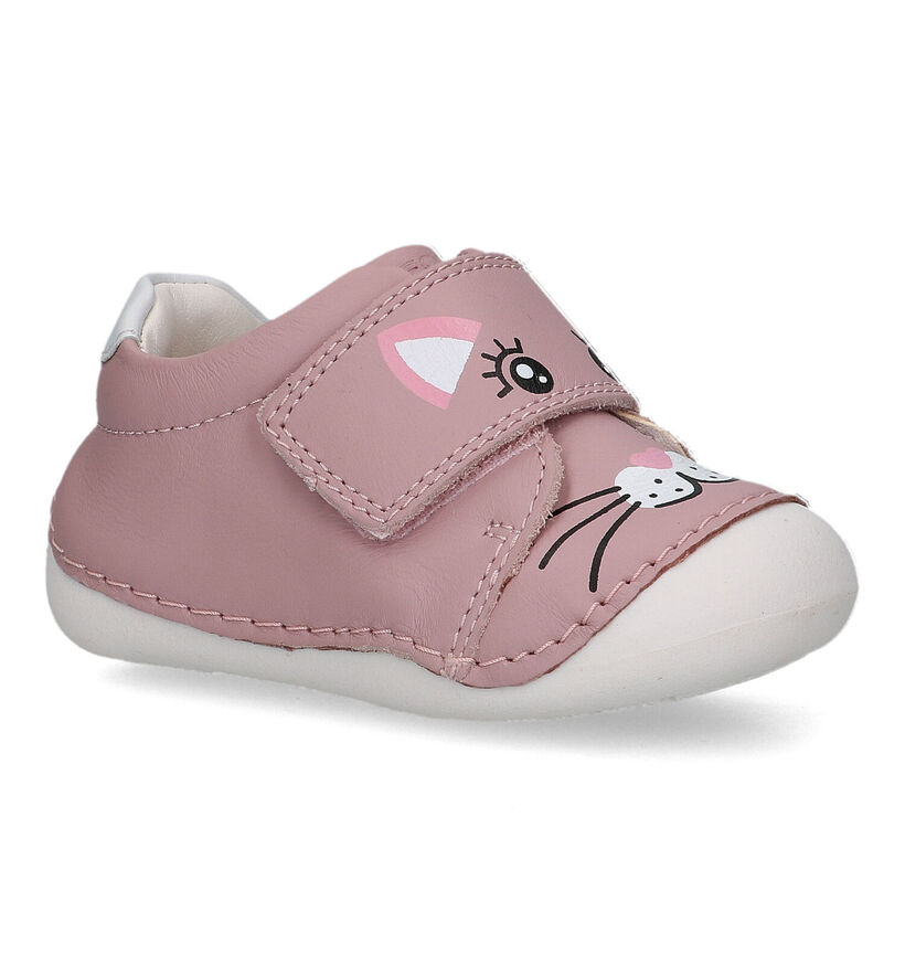 Geox Tutim Beige Babyschoentjes in leer (320636)