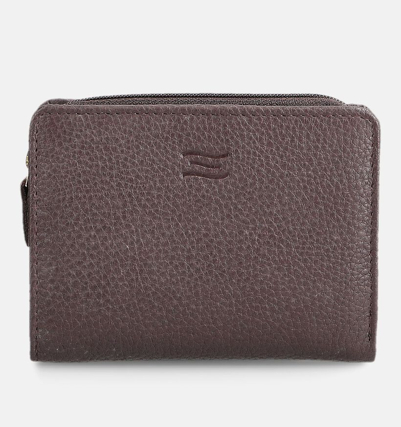 Crinkles Bordeaux Portemonnee met Rits voor dames (381748)