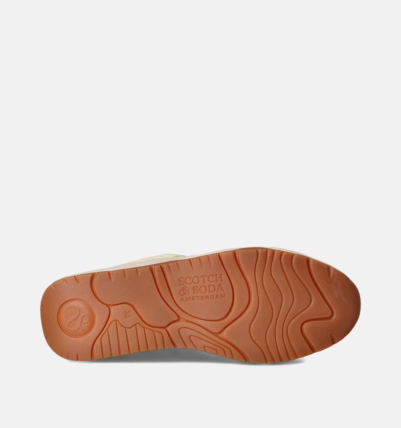 Scotch & Soda Pastel Gele Sneakers voor dames (353298) - geschikt voor steunzolen