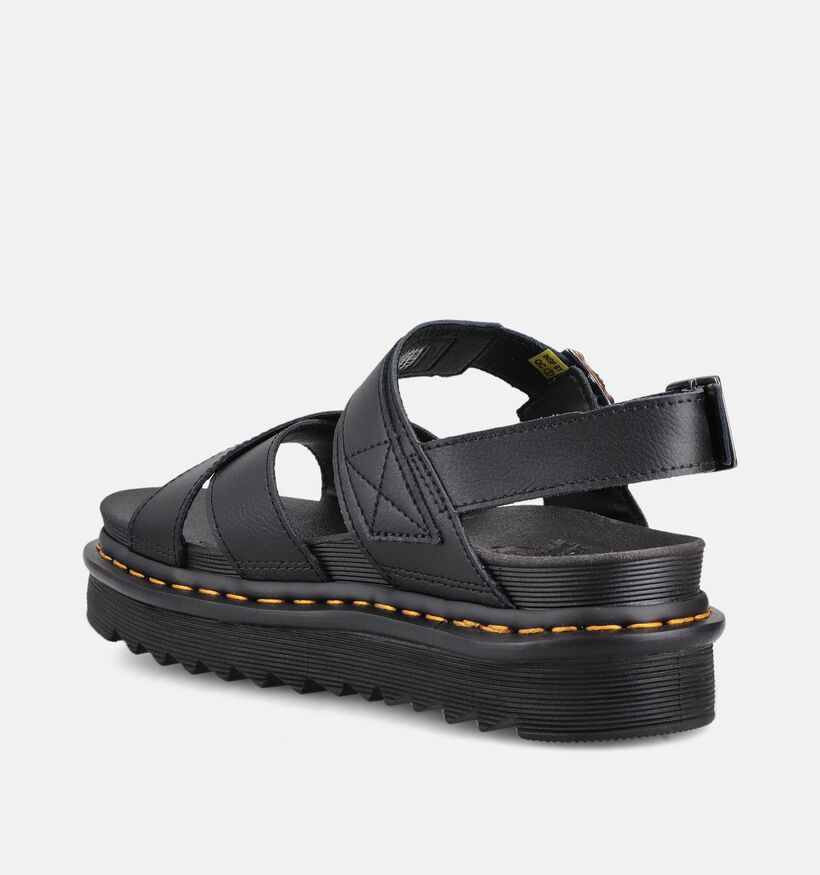 Dr. Martens Voss II Zwarte Platform Sandalen voor dames (367512)