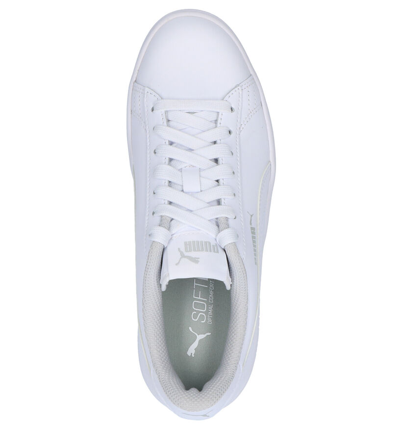 Puma Smash Witte Sneakers in kunstleer (265646)