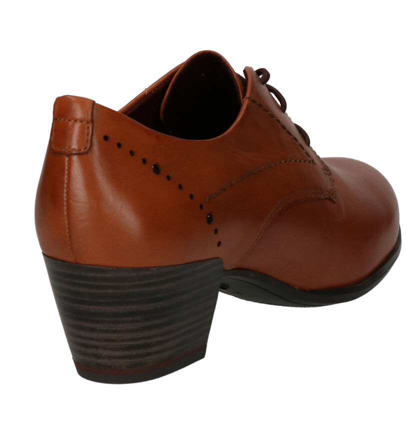 Tamaris ANTIshokk Cognac Enkelpumps in leer (253070)