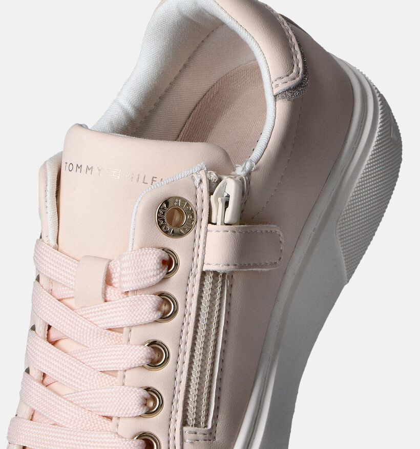 Tommy Hilfiger Baskets basses en Rose pour filles (352559) - pour semelles orthopédiques
