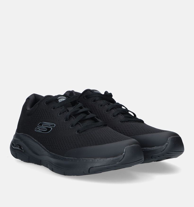 Skechers Arch Fit Baskets en Vert Olive pour hommes (340806) - pour semelles orthopédiques