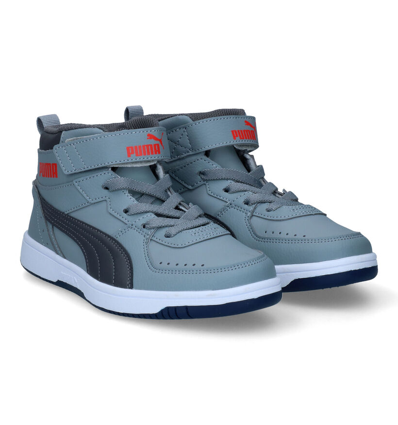 Puma Rebound Joy Baskets en Bleu pour garçons (318737)