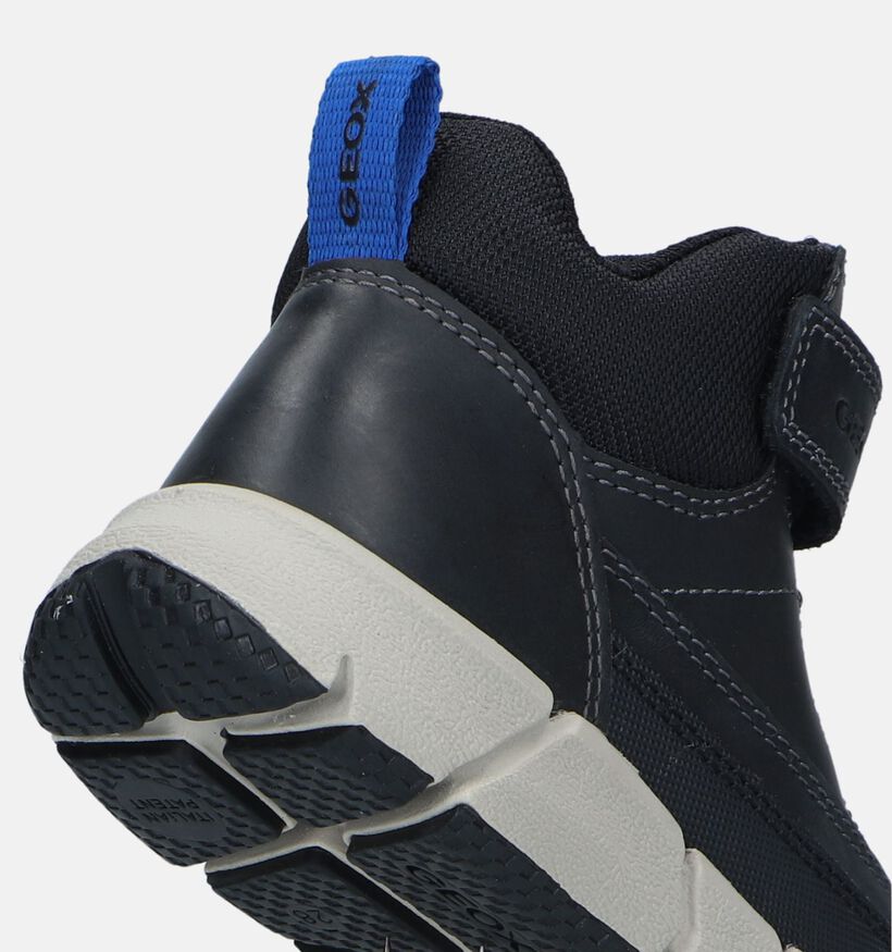 Geox Flexyper Zwarte Hoge Sneakers voor jongens (330088) - geschikt voor steunzolen