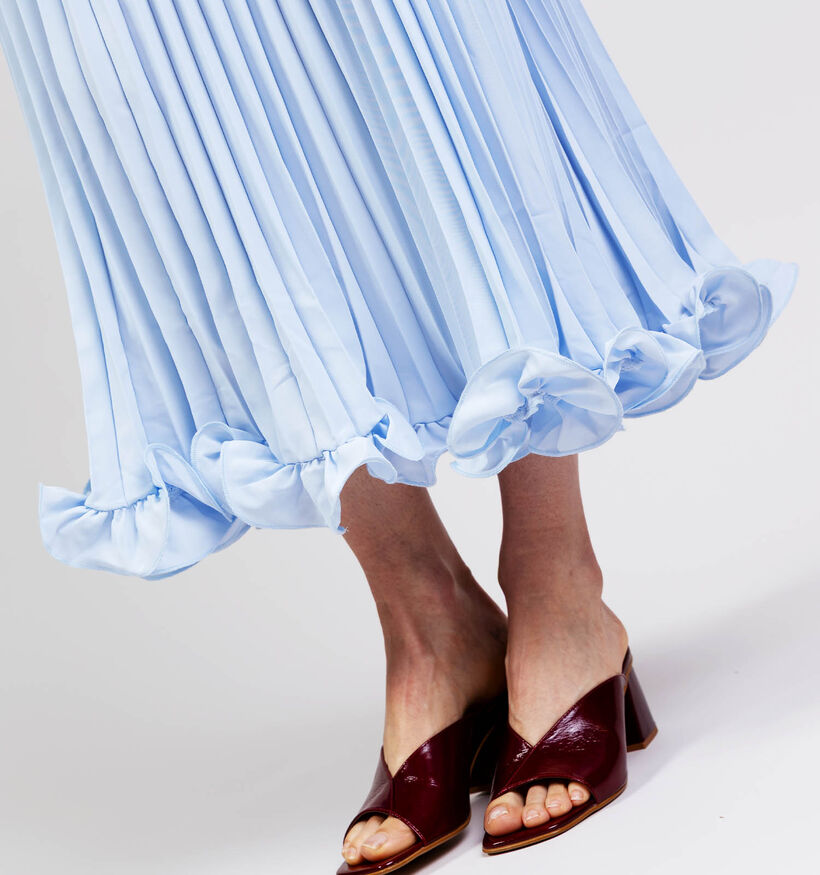 Desires Olivia Maxi Lichtblauwe Pliss&eacute; Rok voor dames (370635)