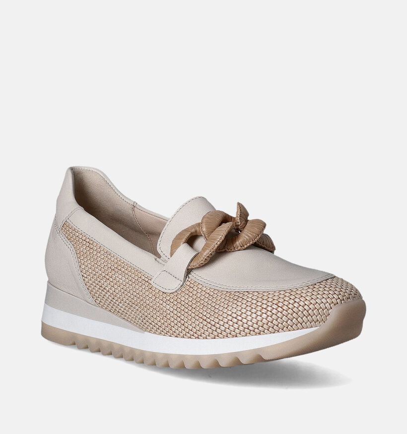 Gabor Best Fitting Mocassins en Beige pour femmes (352064) - pour semelles orthopédiques