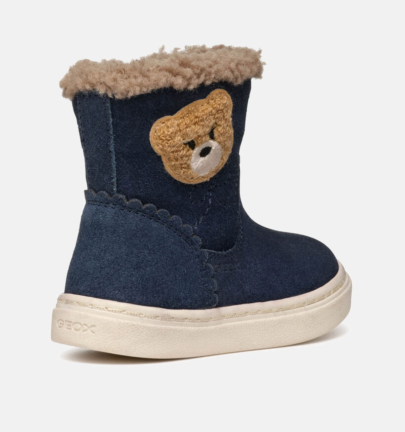 Geox Nashik Boots en Bleu pour filles (345912) - pour semelles orthopédiques