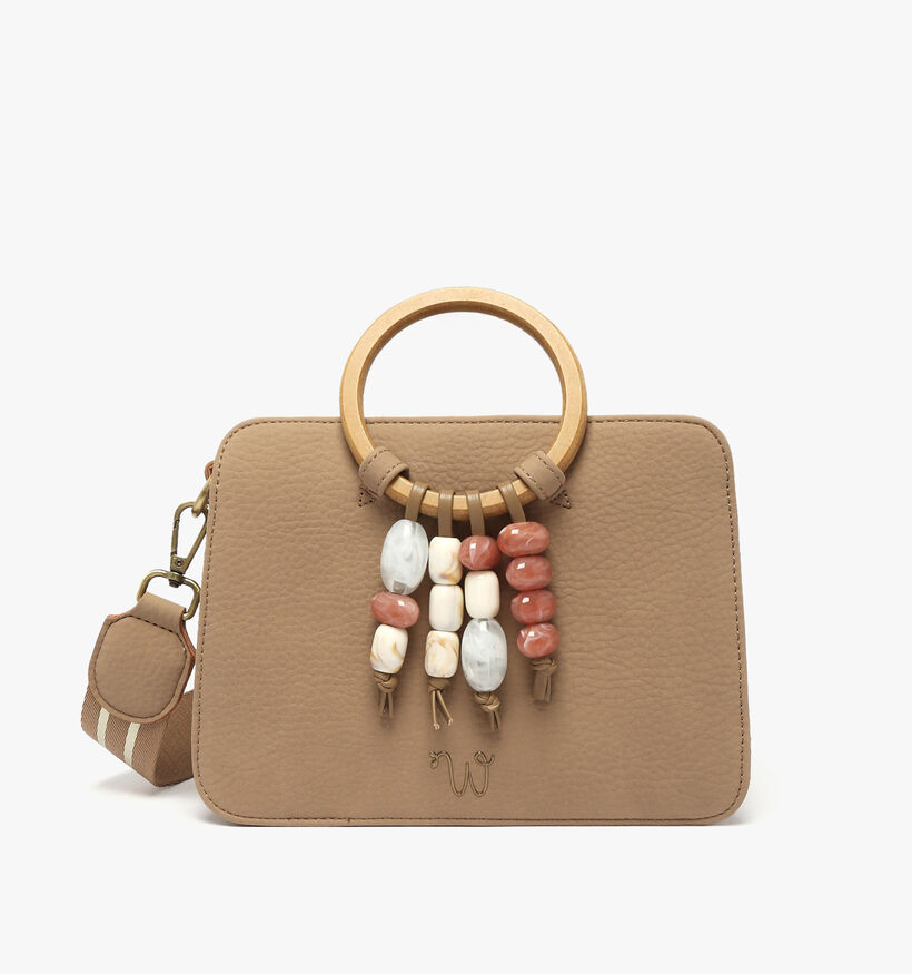 Woomen Camomille Pearl Lichtbruine Crossbodytas voor dames (370808)