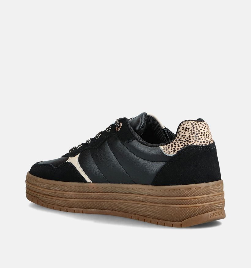 Mexx Sylvia Ray Baskets habillées en Noir pour femmes (360058) - pour semelles orthopédiques