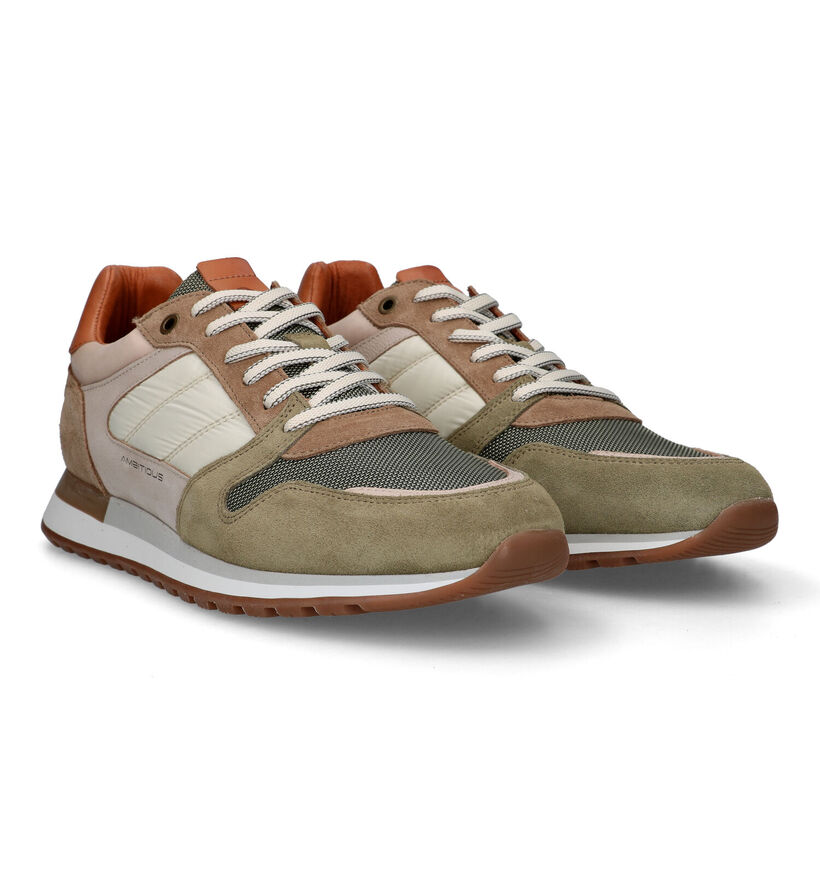 Ambitious Grizz Chaussures &agrave; lacets en Vert Kaki pour hommes (321960)