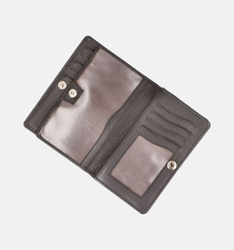Crinkles Bruine Portemonnee met Rits voor dames (381770)