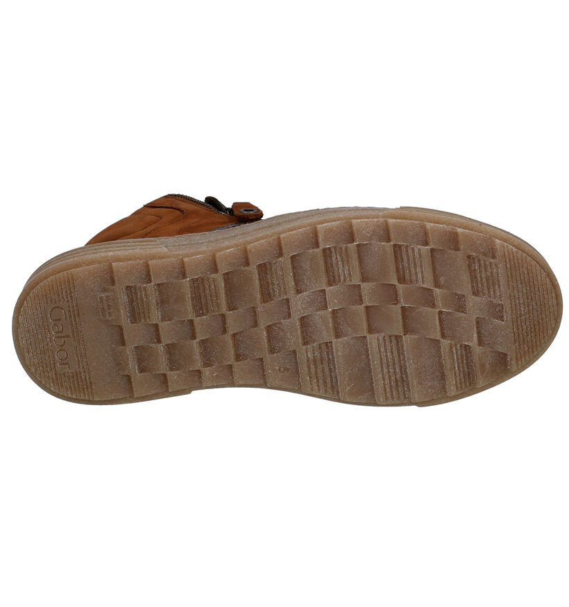 Gabor Best Fitting Bottines en Cognac pour femmes (297232) - pour semelles orthopédiques