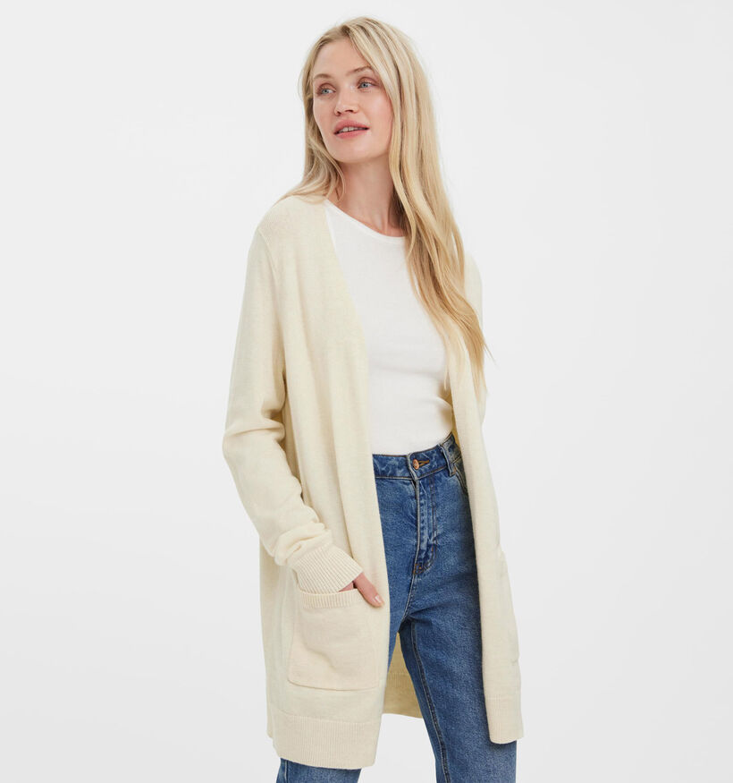 Vero Moda Lillie Cardigan tricoté en Noir pour femmes (328956)