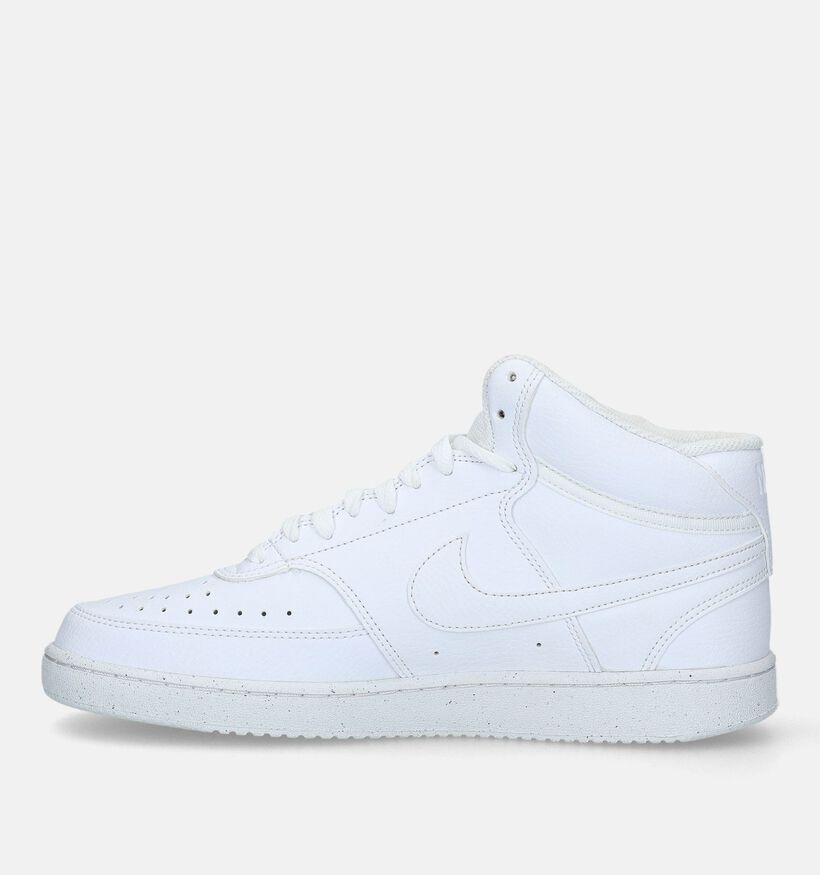 Nike Court Vision Mid Next Nature Baskets en Blanc pour hommes (332321)