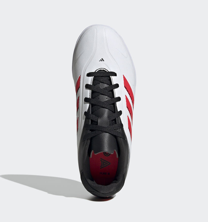 adidas Copa Pure III Club Witte Voelbalschoenen voor jongens, meisjes (350591) - geschikt voor steunzolen