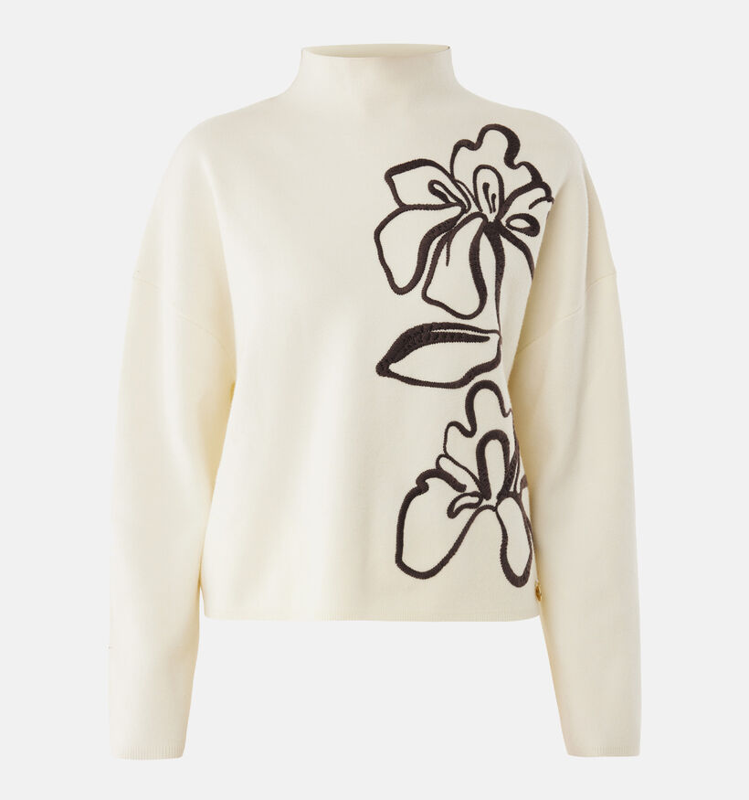 Mexx Flower jacquard Pull en Beige Mexx Flower jacquard Pull en Beige pour femmes (362301)
