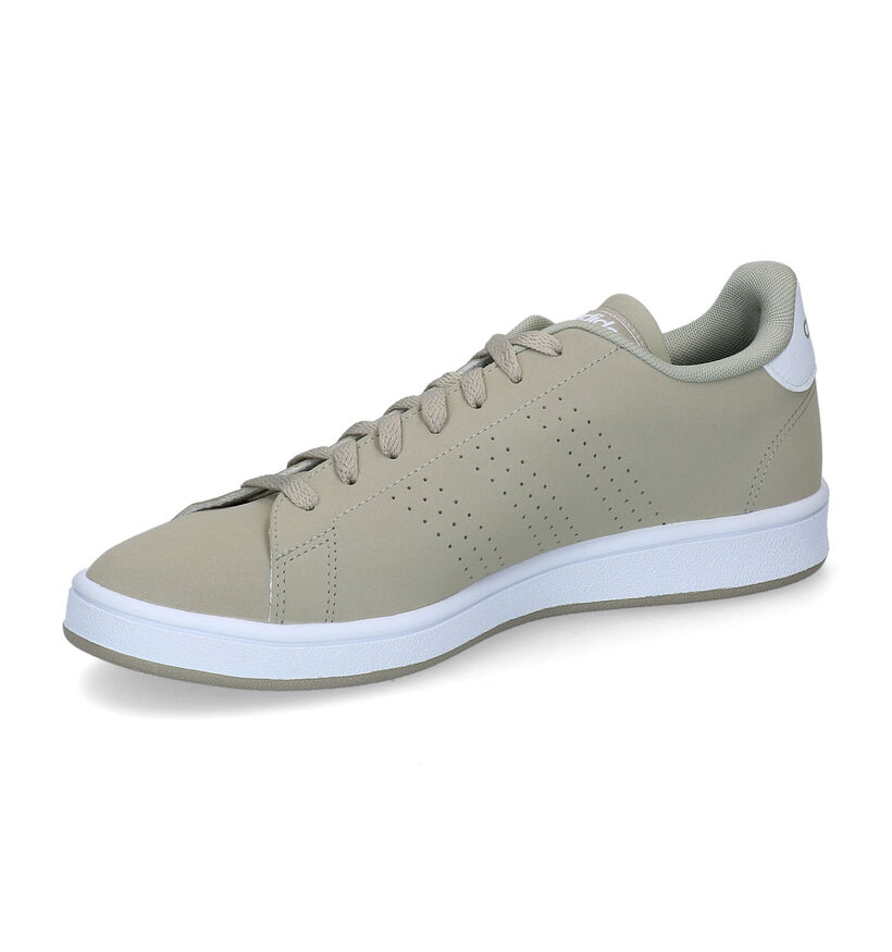 adidas Advantage Base Witte Sneakers in kunstleer (311641)