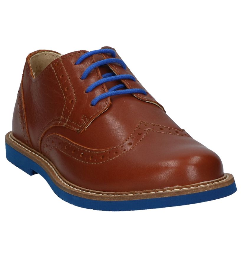 Geklede Veterschoenen Cognac Hampton Bays in leer (218302)