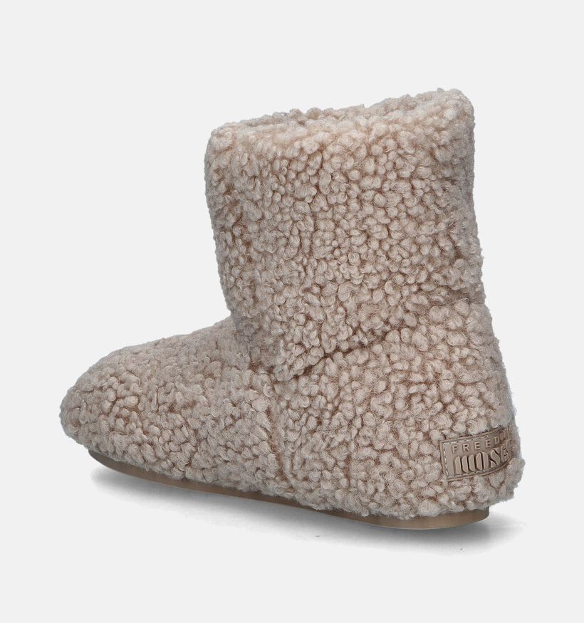 Freedom Moses Indica Pantoufles montantes en Beige pour femmes (348890)