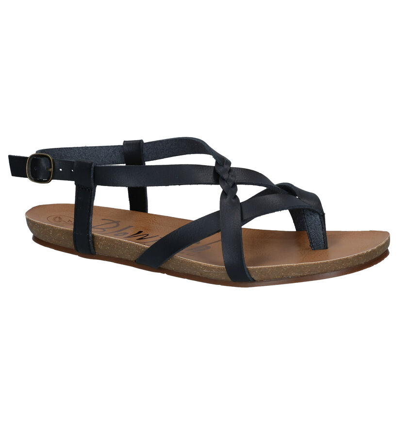 Blowfish Malibu Granola Vegan Zwarte Sandalen in kunstleer (288916)