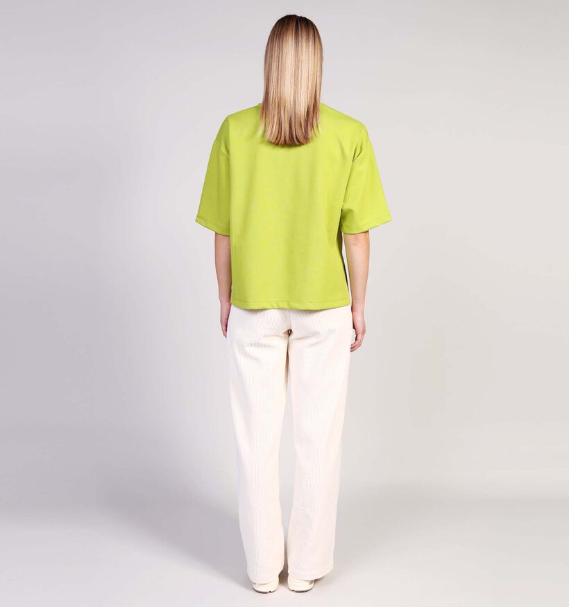 Pieces Mula Oversized Groene T-shirt Pieces Mula Oversized Groene T-shirt voor dames (365631)